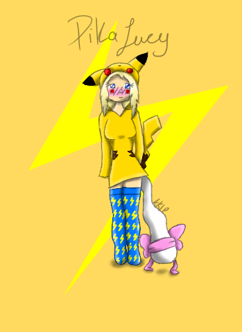Candybooru image #7254, tagged with Kitkatlovespaulo_(Artist) Lucy costume human